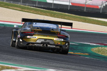 Scarperia, 25 March 2021: Porsche 911 GT3 R of DINAMIC MOTORSPORT Team driven by...