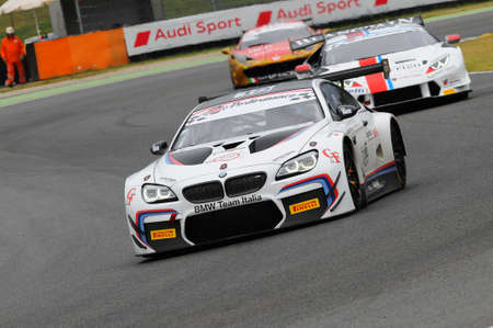Mugello Circuit - July 17, 2016: BMW M6 GT3 - Classe Super GT3 Super GT3 of BMW Italia Team, driven by A. Cerqui and S. Comandini, Italian GT Championship in Mugello Circuit, Italy.のeditorial素材
