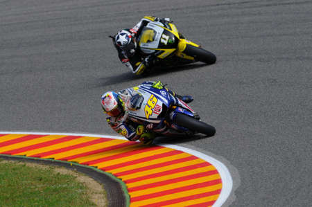 Mugello - Italy, June 5 2010: Italian Yamaha rider Valentino Rossi on practice session at 2010 MotoGP GP of Italyのeditorial素材