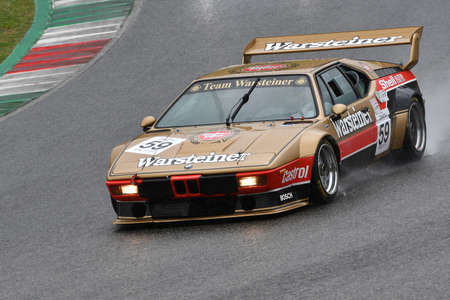 Scarperia, 3 April 2022: BMW M1 of Team Warsteiner Procar Series 1980 ex Manfred Winkelhock in action during Mugello Classic 2022 at Mugello Circuit in Italy.のeditorial素材