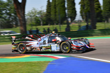 Imola, 12 May 2022: # 88 Oreca 07 Gibson of AF CORSE Perrodo - Rovera in action during Practice of ELMS 4H of Imola in Italy.のeditorial素材