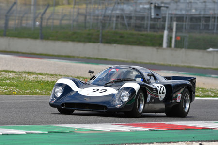 Scarperia, 2 April 2023: Chevron B16 year 1970 in action during Mugello Classic 2023 at Mugello Circuit in Italy.のeditorial素材