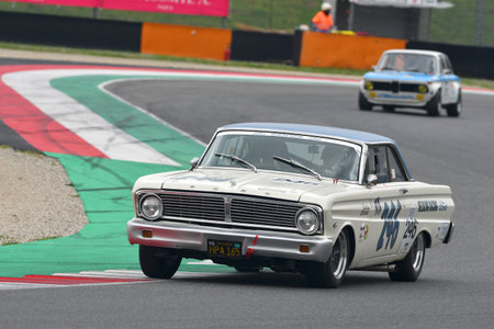 Scarperia, 2 April 2023: Ford Falcon Sprint 1964 in action during Mugello Classic 2023 at Mugello Circuit in Italy.のeditorial素材