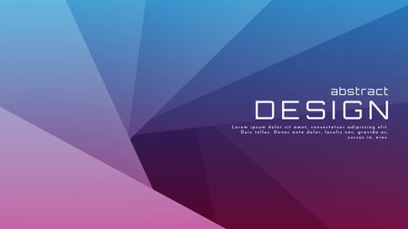 Abstract Gradient Geometric Shape Background with Grain Texture for Web Landing Page and Wallpaper. Folding Paper Vector Designのイラスト素材