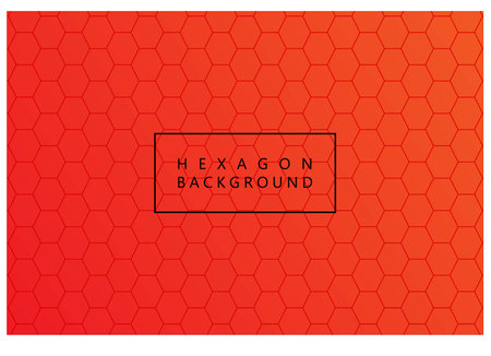 Yellow hexagonal honeycomb mesh pattern with text space