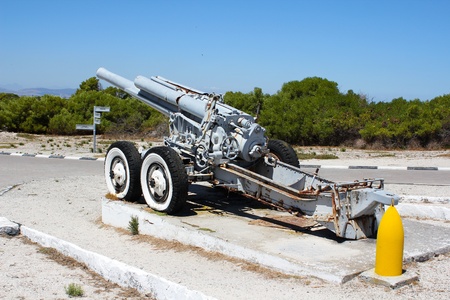 Old Cannon on Robben Island, Cape Town, South Africaの写真素材