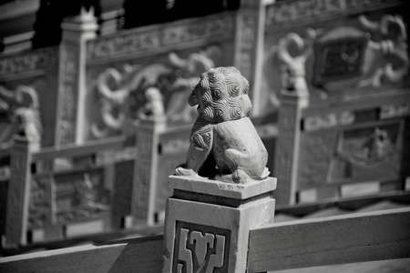 Sleeping lions stone の写真素材