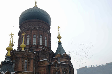 Saint Sophia Cathedral in Harbinのeditorial素材