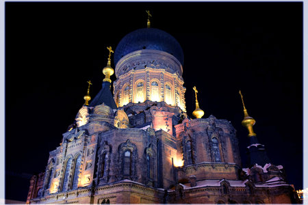 Saint Sophia Cathedral in Harbinのeditorial素材