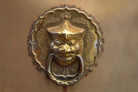 Copper door knocker