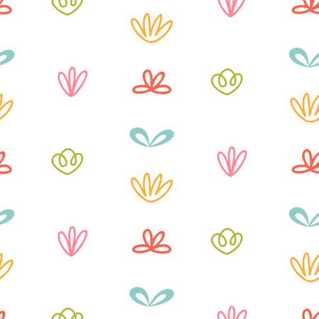 Cute birthday seamless pattern Nursery baby printのイラスト素材