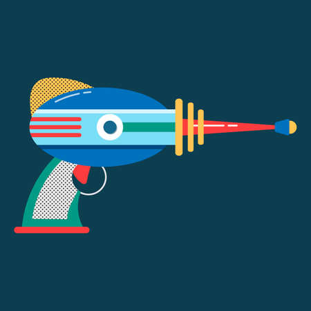 Blaster in cartoon style space laser ray gunのイラスト素材