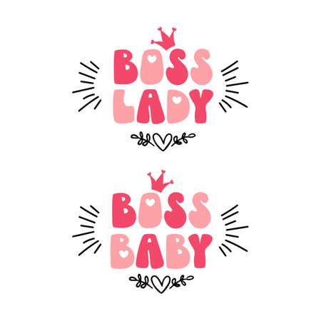 Mama baby mini vector baby girl or boyのイラスト素材