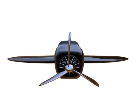 3d render of an air plane  isolated on a white backgroundの写真素材