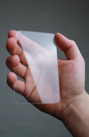 concept design of Futuristic Transparent Mobileの写真素材