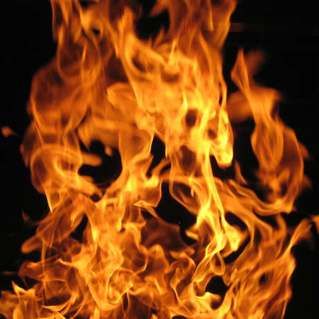 Flames from a Fireの写真素材
