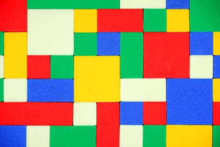 Multi-colored abstract created from a children's educational set