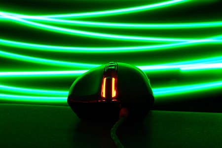 computer mouse glows in the darkの写真素材