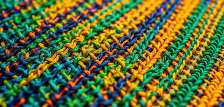 Colorful knitted fabric as a backgroundの素材