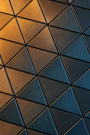 Metal texture with rhombus patternの素材