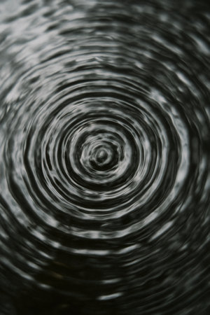 Abstract background of ripples in the water.の素材