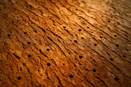 Old wood texture with holes in itの素材