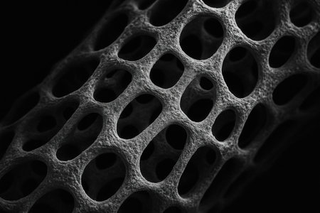 Abstract Porous Lattice Structure Resembling Organic Boneの素材