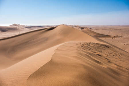 Vibrant Image of Dune 7 and the surrounding sand dunes near Swakopmund, Namibia, Africaの写真素材
