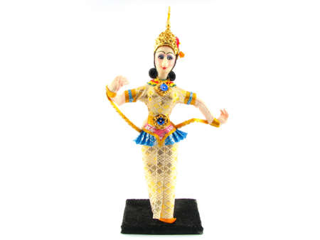 Doll of a beautiful woman dressed up as a geishaの写真素材