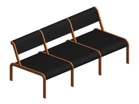 Illustration of waiting room chairsの写真素材