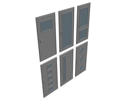 Illustration of a door collectionの写真素材