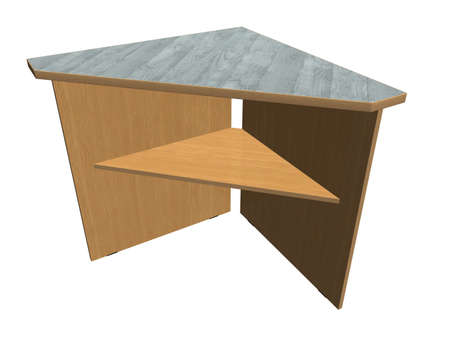 Illustration of a corner cabinetの写真素材