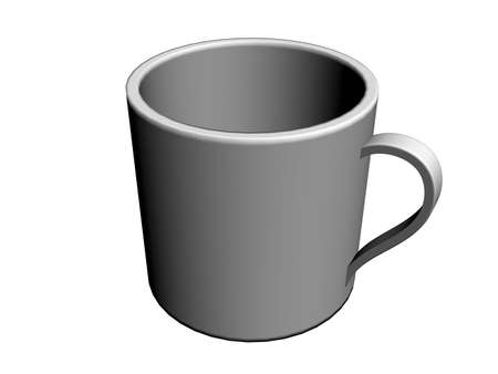 Illustration of a coffee cupの写真素材