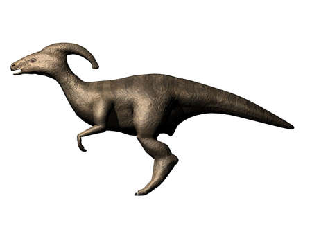 Illustration of an ancient Parasaurの写真素材