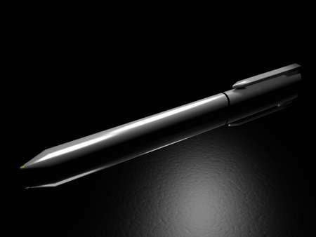 Illustration of a pencil on a tableの写真素材