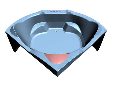 Illustration of a comfortable bath tubの写真素材