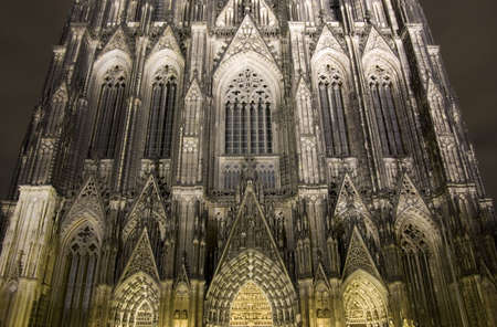 The famous cathedral of Cologne (Kolner Dom)の写真素材