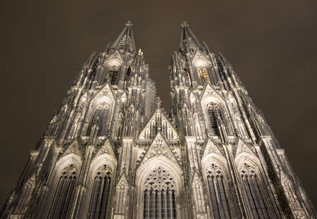 The famous cathedral of Cologne (Kolner Dom)の写真素材
