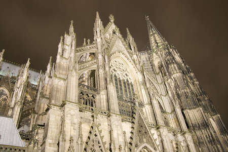The famous cathedral of Cologne (Kolner Dom)の写真素材