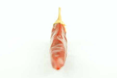 Red chili pepper isolated on a white backgroundの写真素材