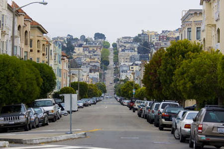 San Francisco cityscape in Californiaの写真素材