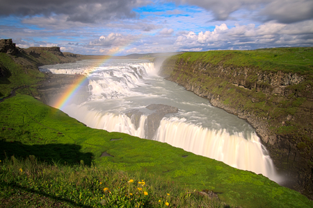 Gulfoss, Iceland  The Great Watefall の写真素材
