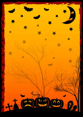 Festive illustration on theme of Halloween. Wishes for Happy Halloween. Trick or treatのイラスト素材
