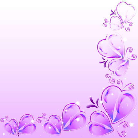 Festive background with hearts on Valentine s day.のイラスト素材