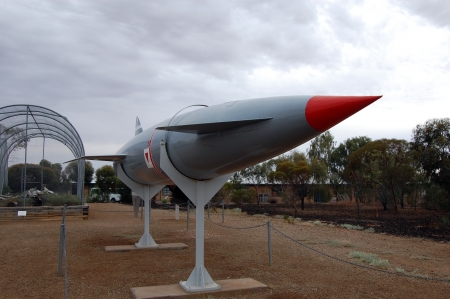 Missile weapon in open air museum in Woomera, Australiaのeditorial素材