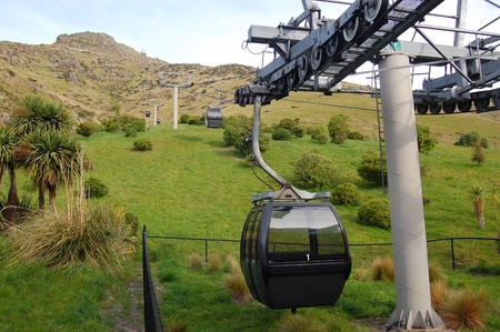 Cable road in Christchurch, South Island, New Zealandの写真素材