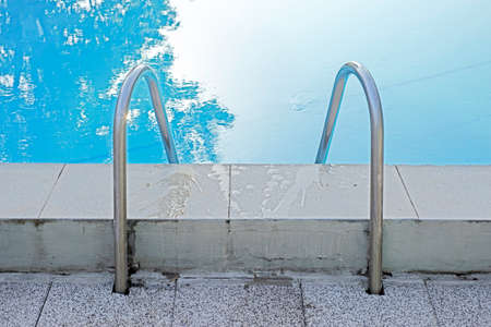 Image of steps into a swimming pool