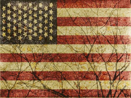 American flag illustration Use it for any kind of design related with america, like patriotic, holidays, sports, etc の写真素材