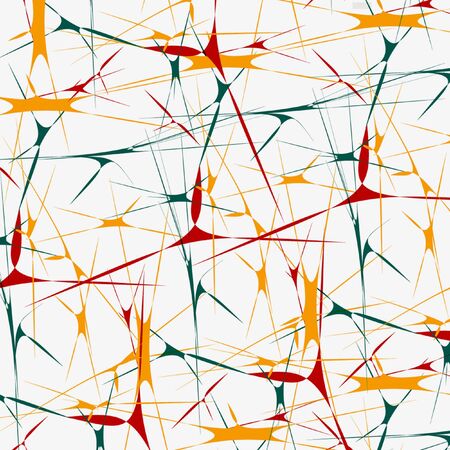 Splatter shapes abstract design in a multicolored scheme Useful as background, texture, pattern and textile の写真素材