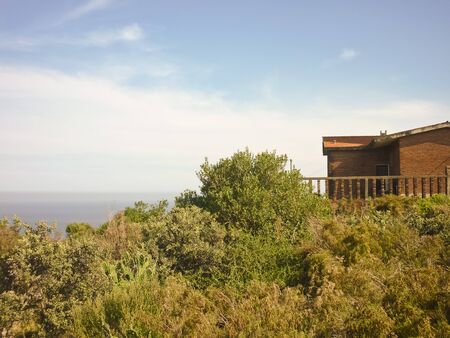 San Antonio Hill View in the city of PiriÃ¡polis, Uruguay のeditorial素材